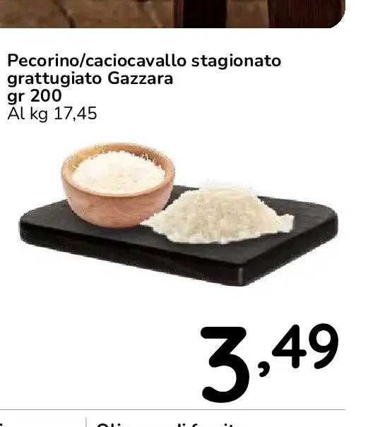 Pecorino/caciocavallo stagionato grattugiato Gazzara