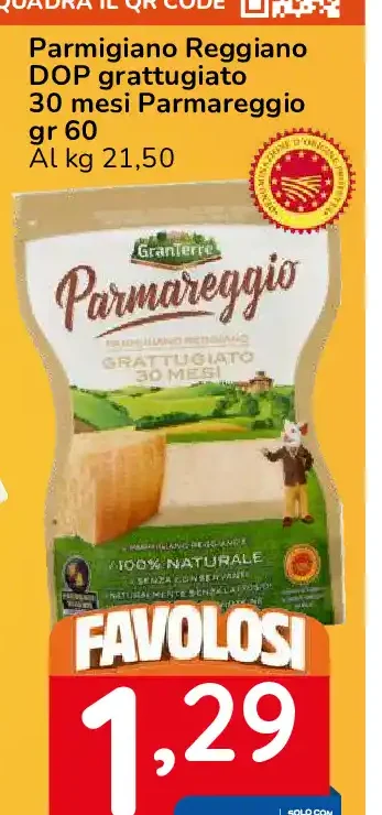 Parmigiano Reggiano DOP grattugiato