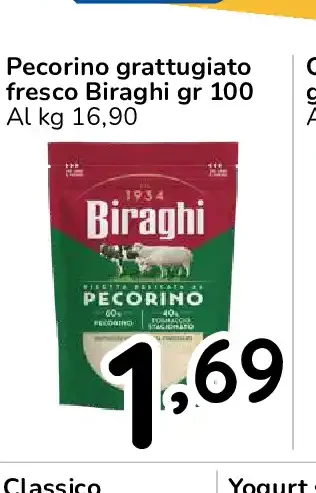 Pecorino grattugiato fresco Biraghi