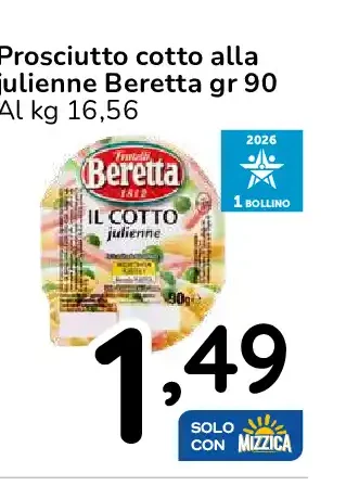 Prosciutto cotto alla julienne Beretta