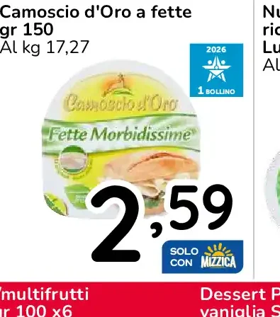 Camoscio d'Oro a fette