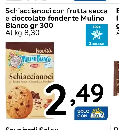 Schiaccianoci con frutta secca e cioccolato fondente