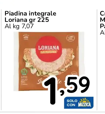 Piadina integrale Loriana