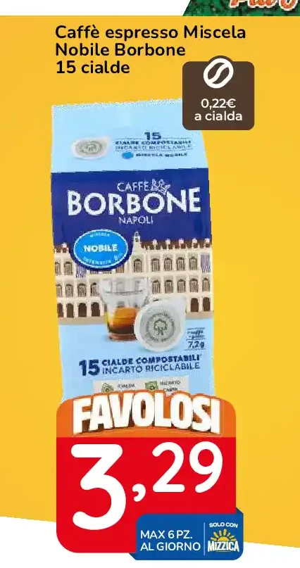 Caffè espresso miscela Nobile Borbone