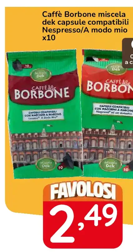 Caffè Borbone miscela dek capsule compatibili