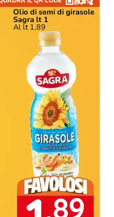 Olio di semi di girasole Sagra