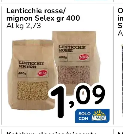Lenticchie rosse/mignon Selex