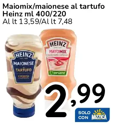 Maiomix/maionese al tartufo Heinz