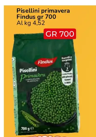 Pisellini primavera Findus