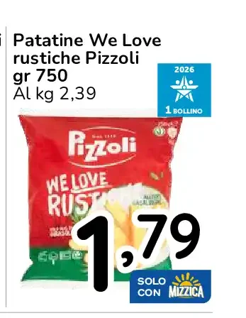 Patatine We Love Rustiche Pizzoli