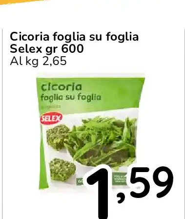 Cicoria foglia su foglia Selex