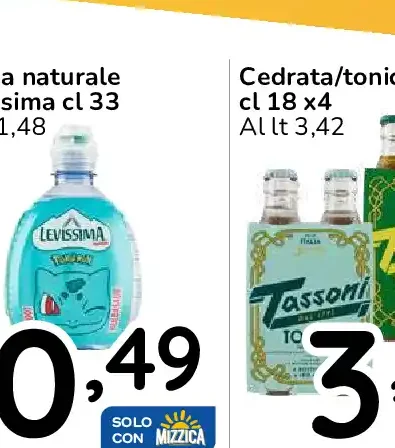 Acqua naturale Levissima