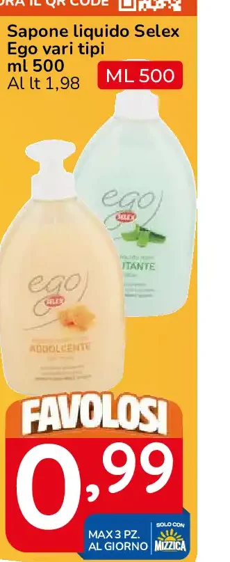 Sapone liquido Selex Ego