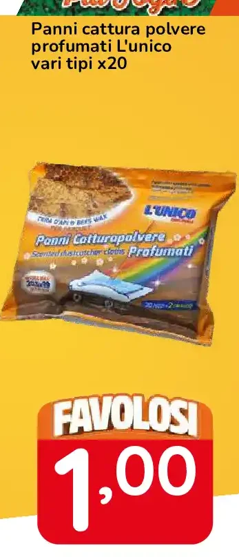 Panni cattura polvere profumati L'Unico