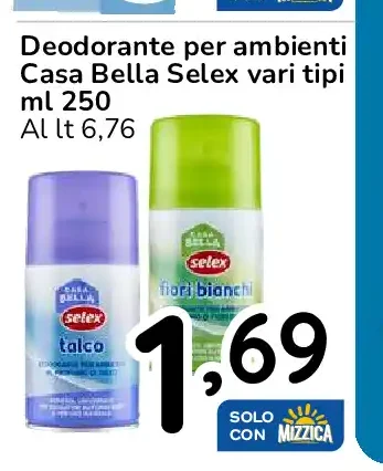 Deodorante per ambienti Casa Bella Selex