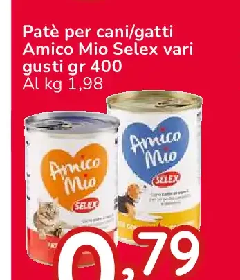 Paté per cani/gatti Amico Mio Selex
