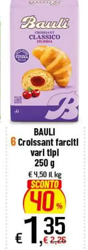 Croissant farciti vari tipi