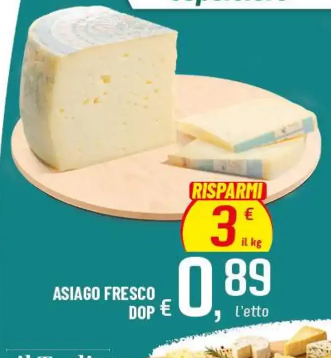 Asiago fresco DOP
