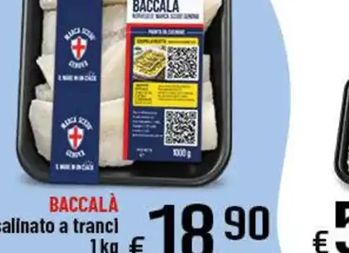 Baccalà salinato a tranci