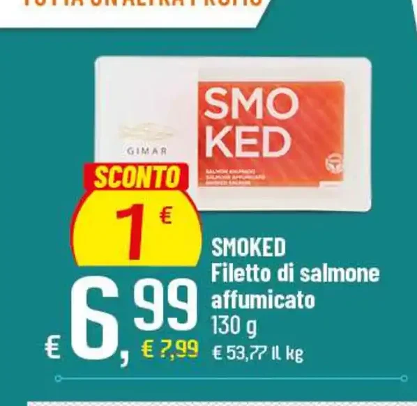 Filetto di salmone affumicato