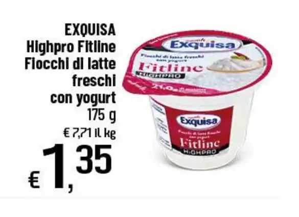 Highpro Fitline Fiocchi di latte freschi con yogurt