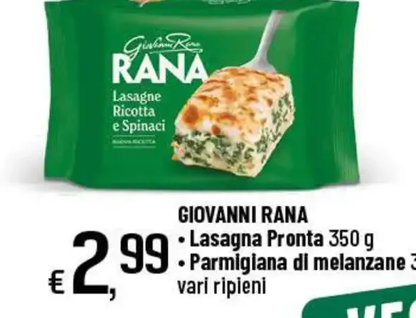 Lasagna pronta o parmigiana di melanzane