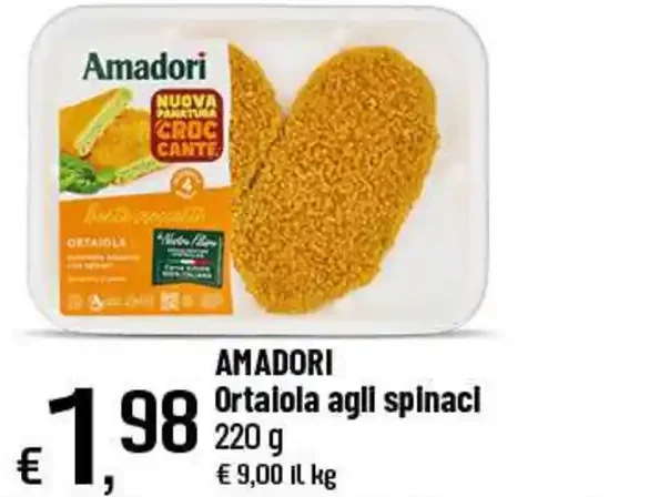 Ortolana agli spinaci