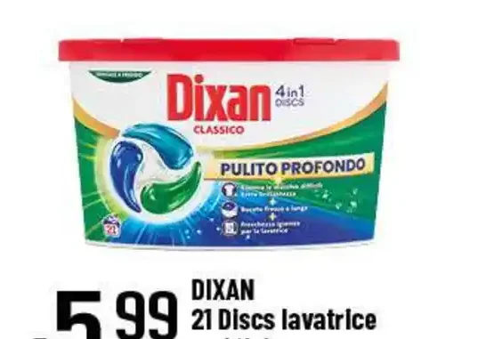 Detersivo lavatrice in dischi