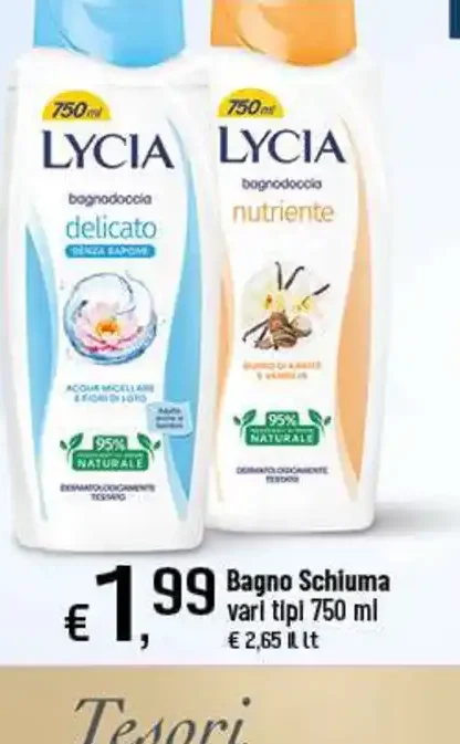 Bagno schiuma Lycia