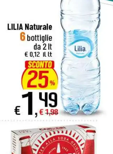 Acqua naturale Lilia