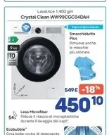 Lavatrice Crystal Clean 1.400 giri