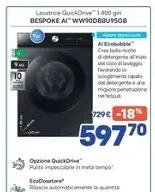 Lavatrice QuickDrive 1.400 giri