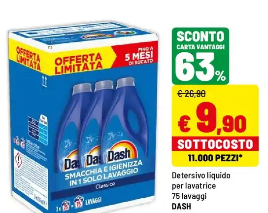 Detersivo liquido per lavatrice