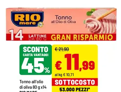 Tonno all'olio di oliva