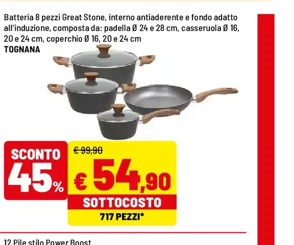 Batteria di pentole Great Stone