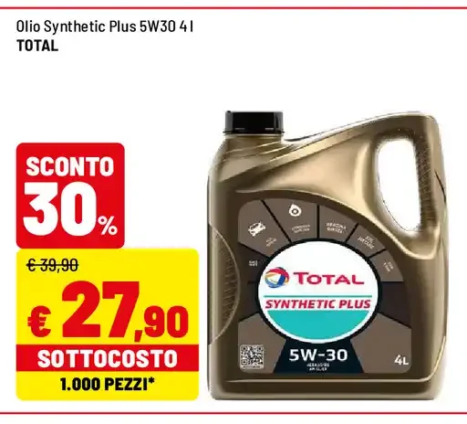 Olio motore Synthetic Plus 5W30
