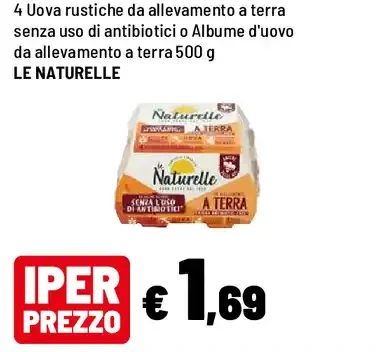 4 uova rustiche da allevamento a terra