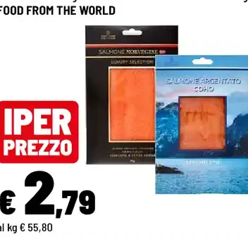 Salmone norvegese o Coho affumicato