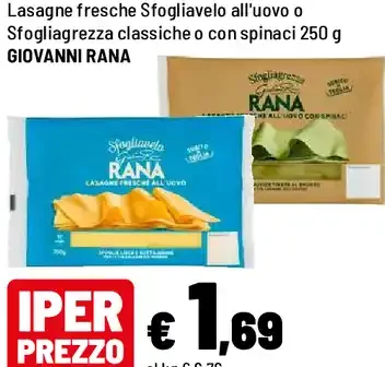 Lasagne fresche o sfoglia