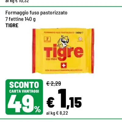 Formaggio fuso Tigre
