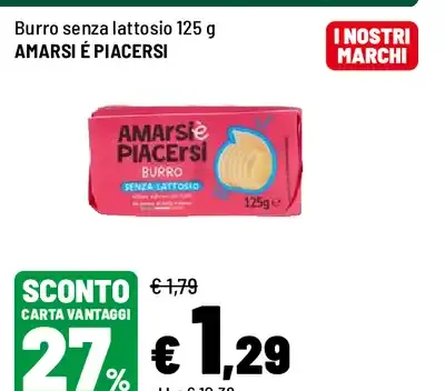 Burro senza lattosio