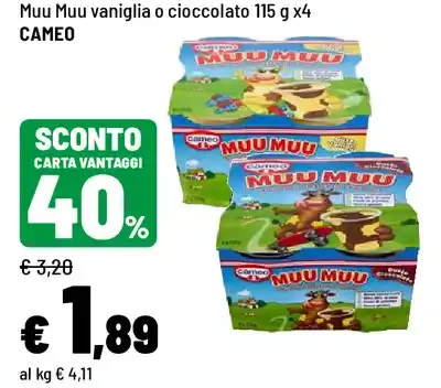 Muu Muu vaniglia o cioccolato