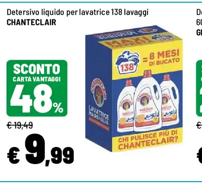 Detersivo liquido per lavatrice Chanteclair