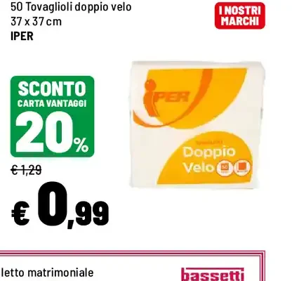 Tovaglioli doppio velo Iper