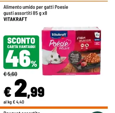 Alimento umido per gatti Poesie gusti assortiti