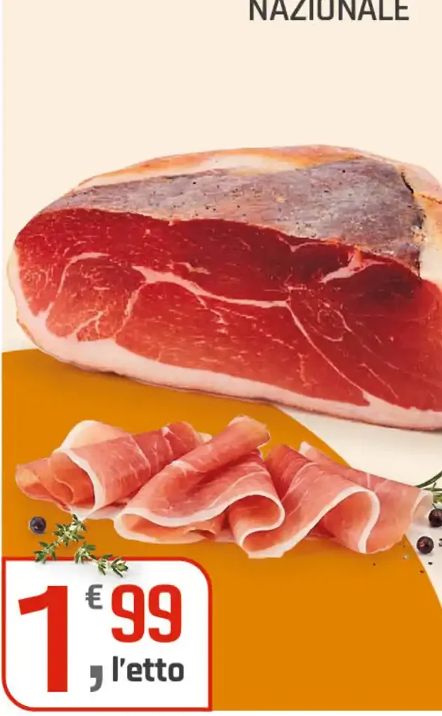 Prosciutto crudo nazionale