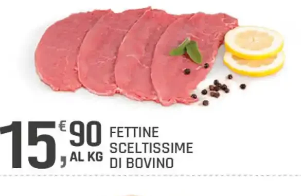 Fettine sceltissime di bovino