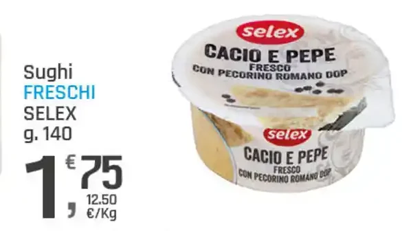 Sughi Freschi Selex Cacio e Pepe