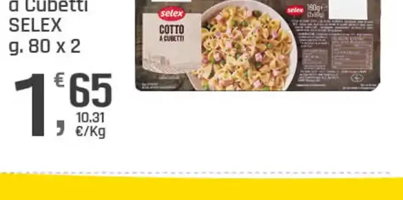 Prosciutto cotto a cubetti
