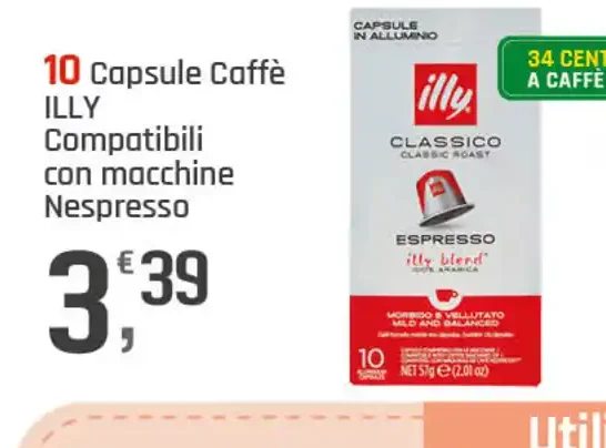 Capsule caffè Illy compatibili Nespresso